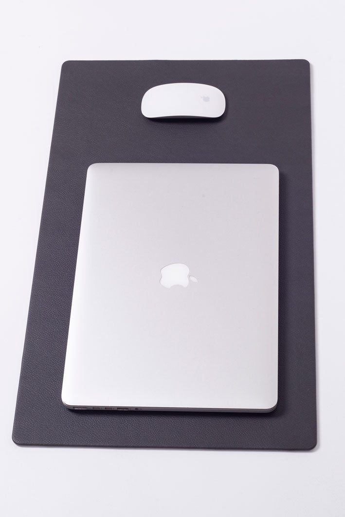 Leather Desk Mat Anthracite 60x35cm