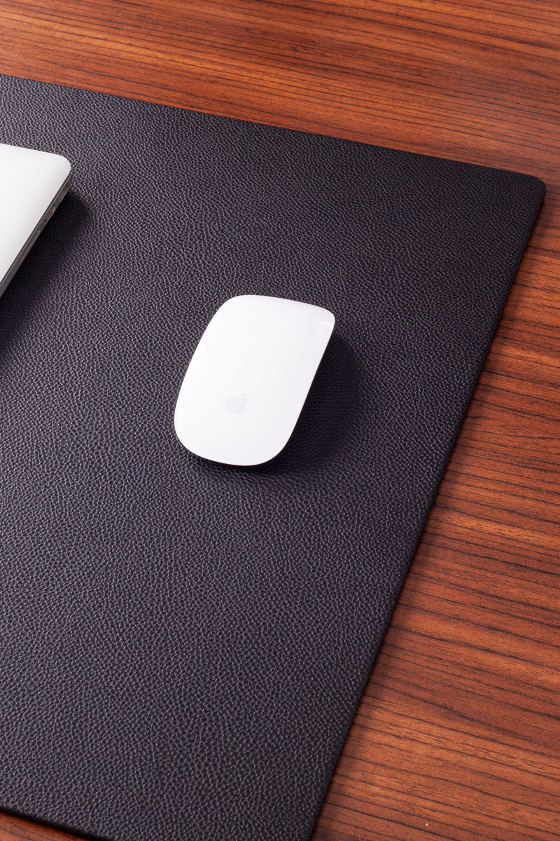 Leather Desk Desk Black 80x45cm