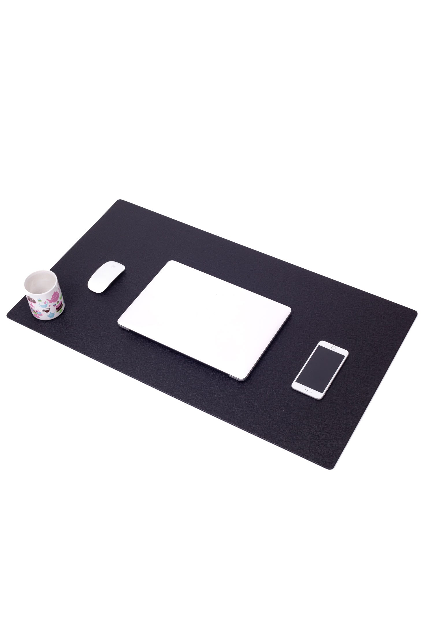 Leather Desk Desk Black 90x50cm