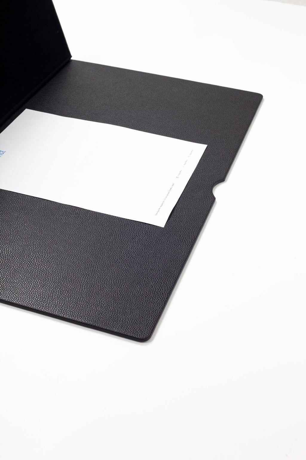 Leather Covered Desk Desk Black Wood Detail 60x40cm