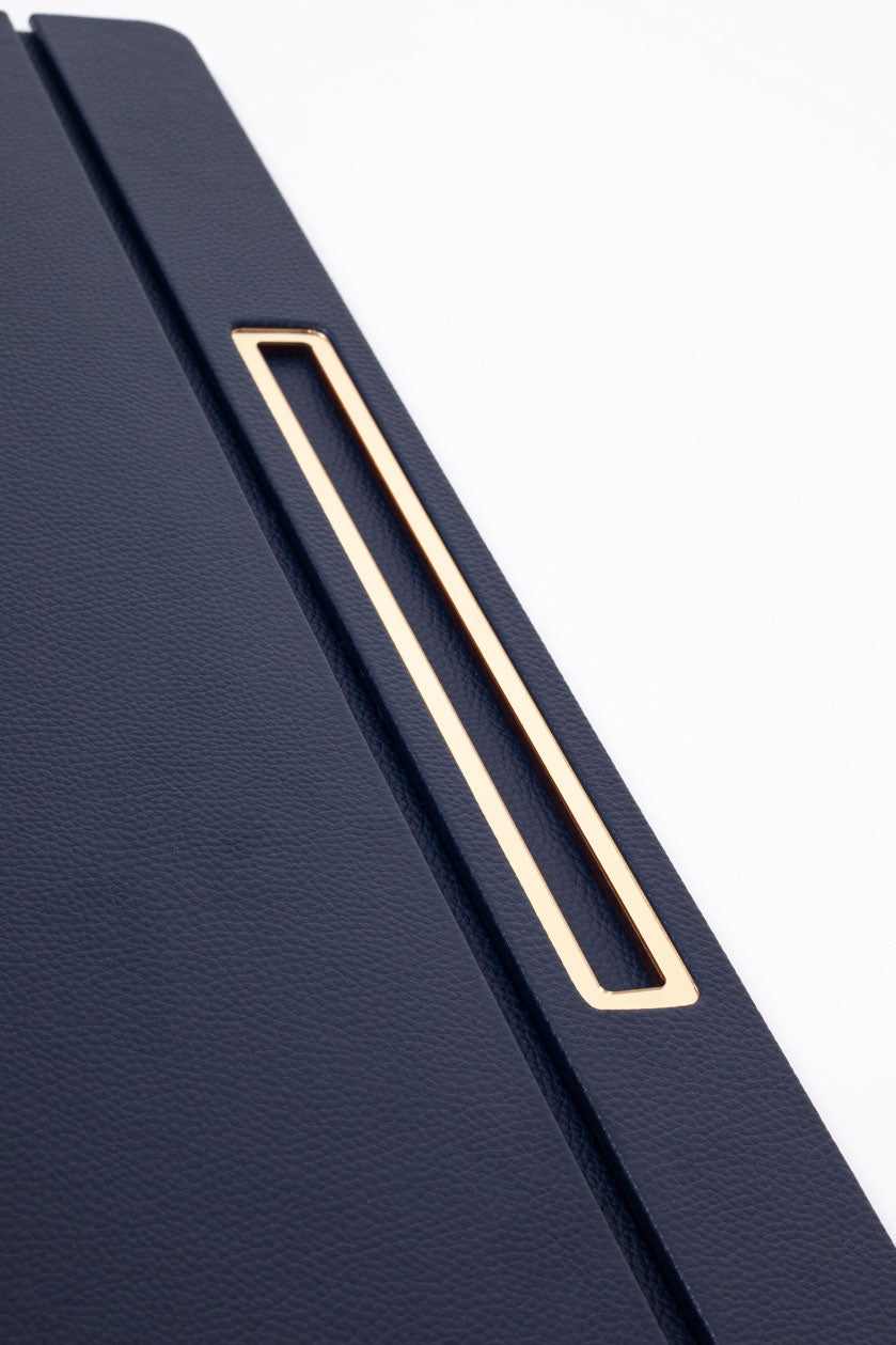 Leather Covered Desk Desk Lacivet Gold Detailed 50x35cm