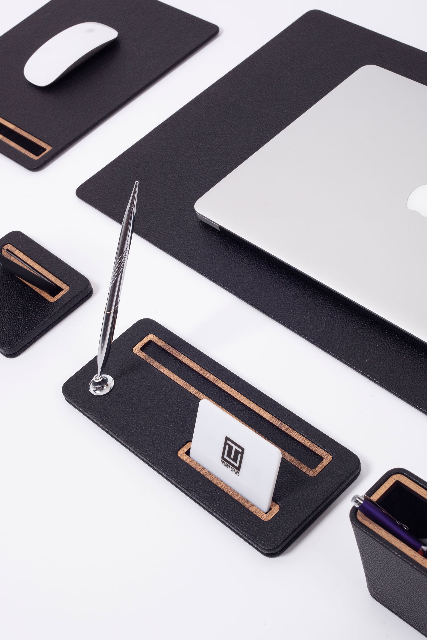 Porto Leather Desk Set 8 Pieces