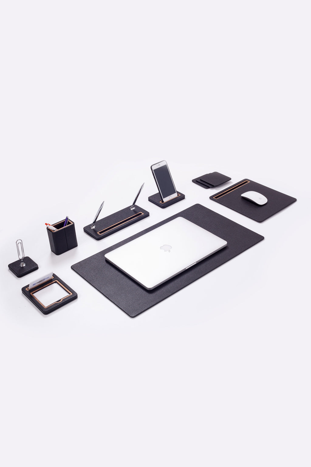 Pera Leather Desk Set 8 Pieces