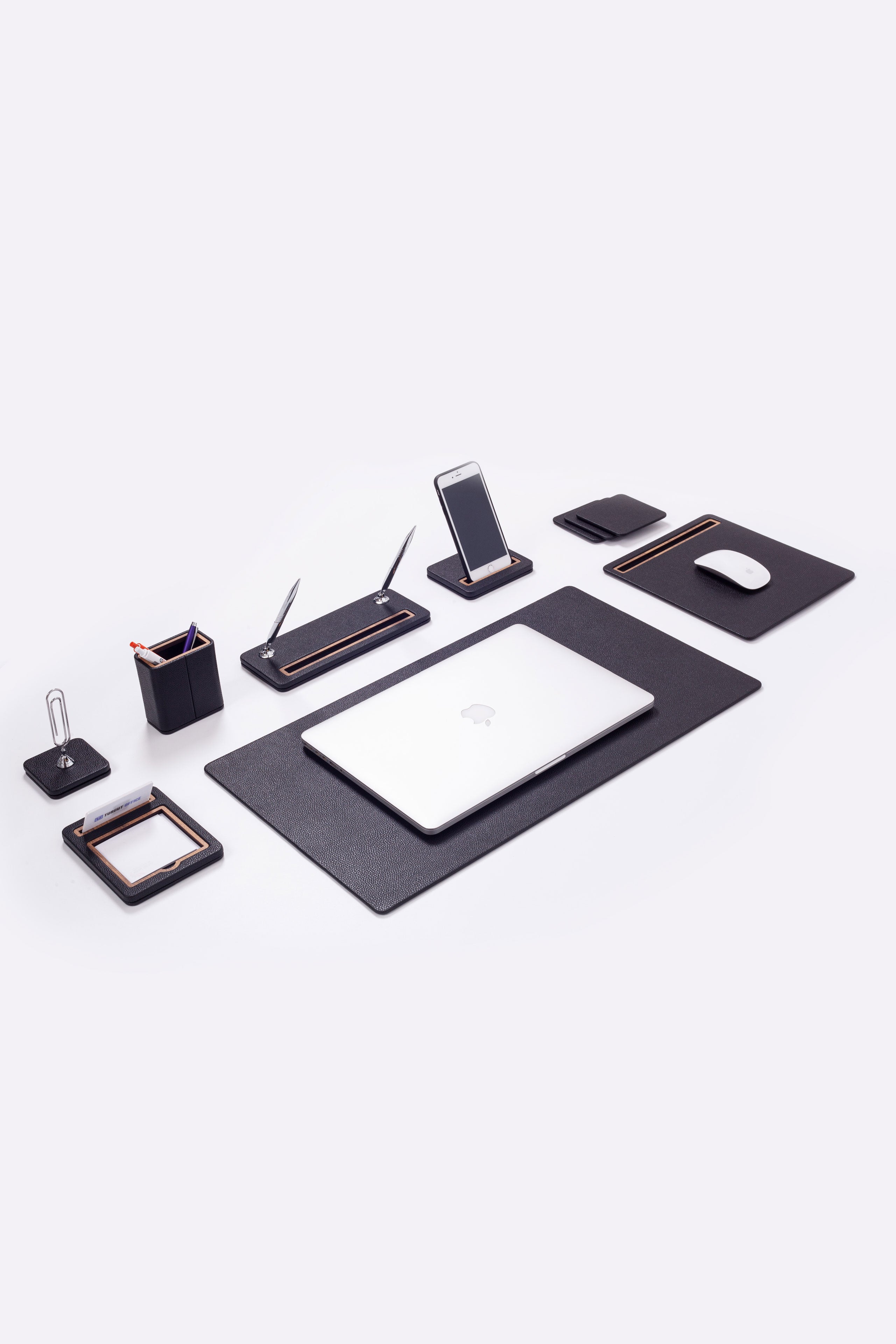 Pera Leather Desk Set 8 Pieces