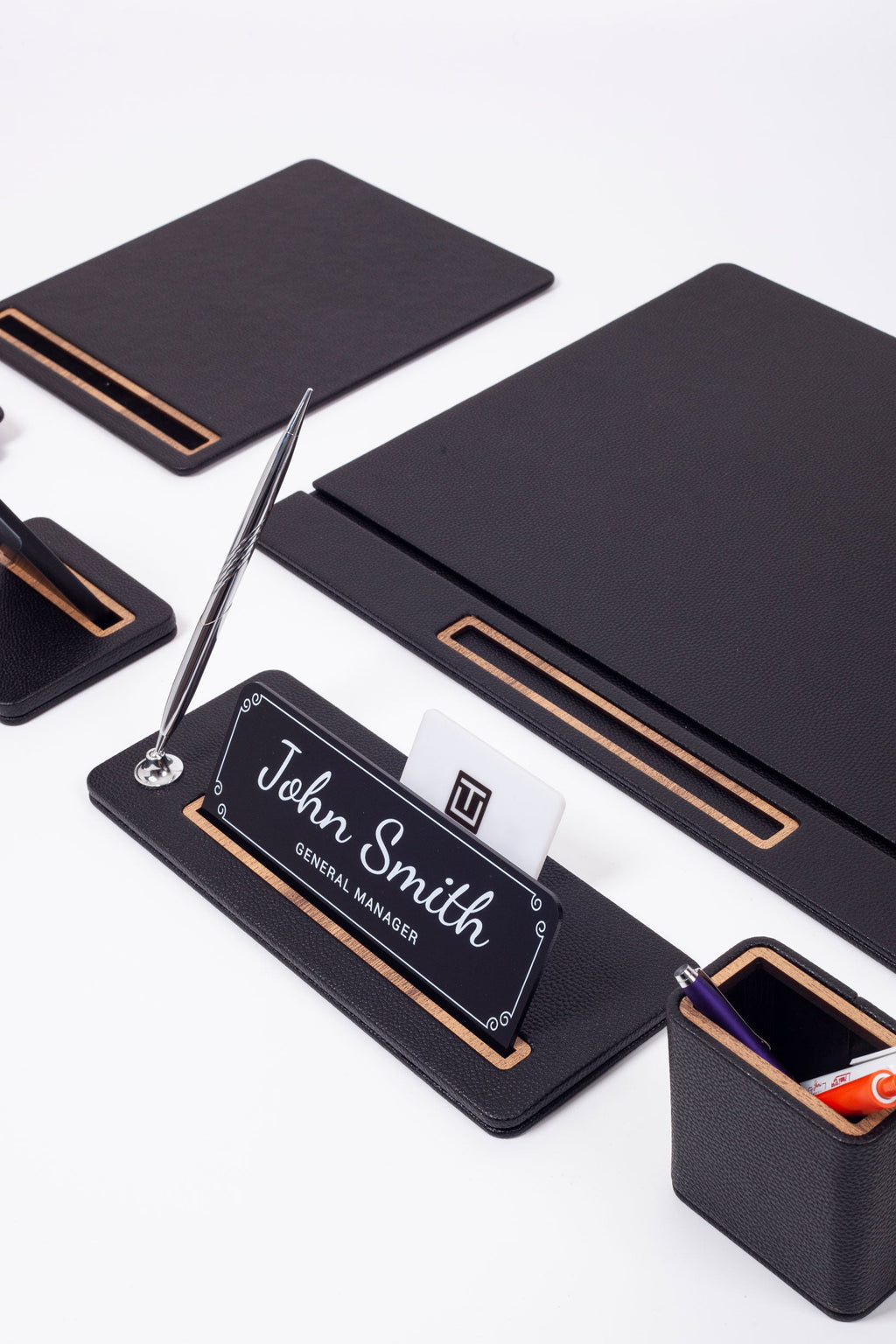 Cavalli Leather Desk Set 8 Piece Cover Model