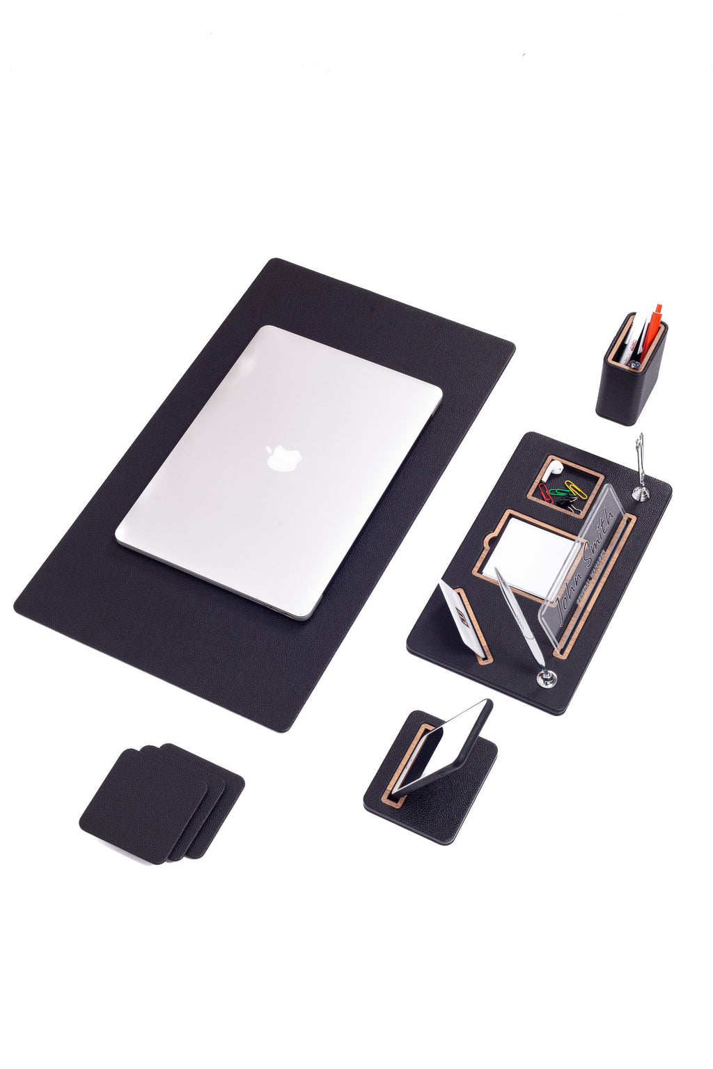 Royal Leather Desk Set 5 Pieces