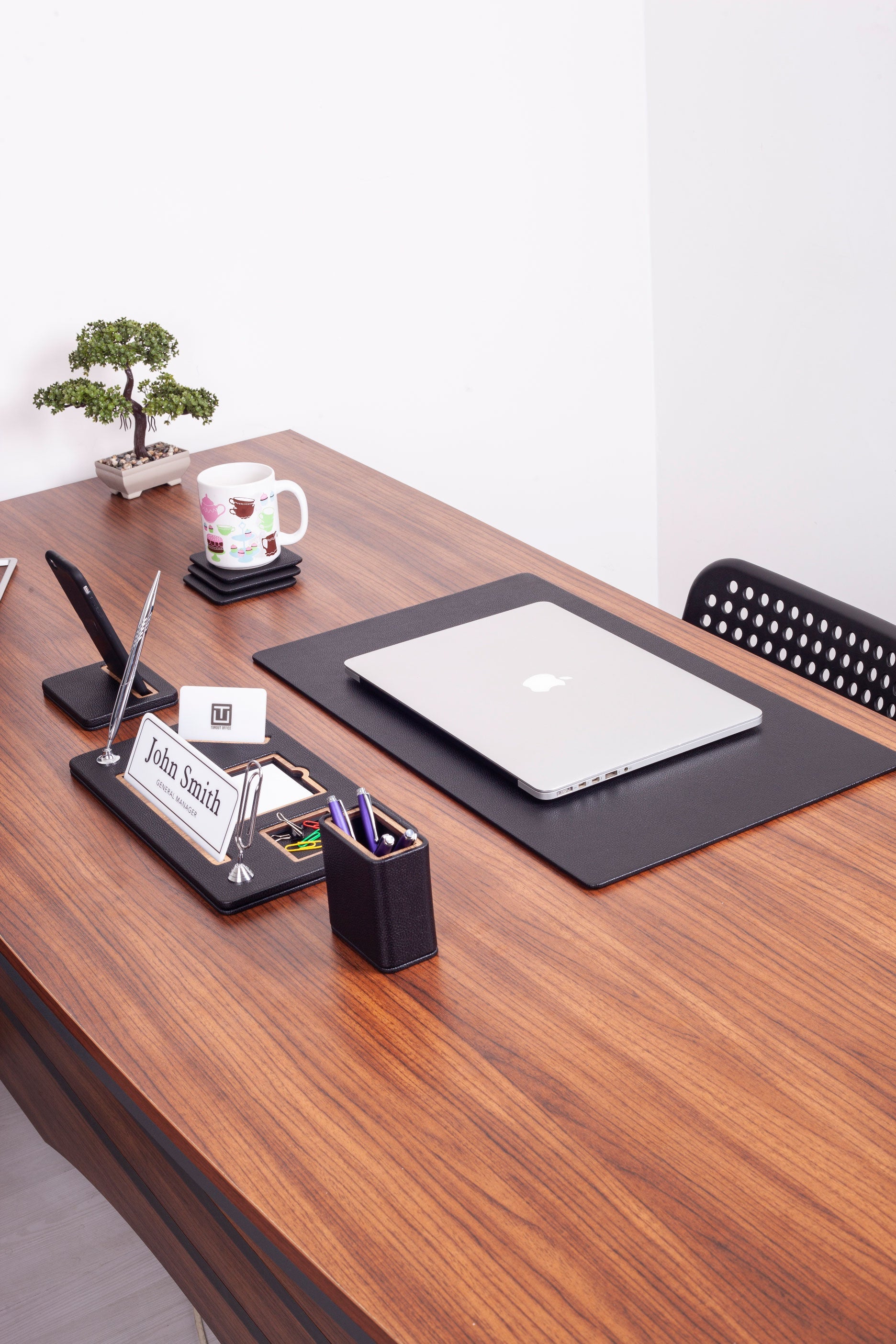 Royal Leather Desk Set 5 Pieces