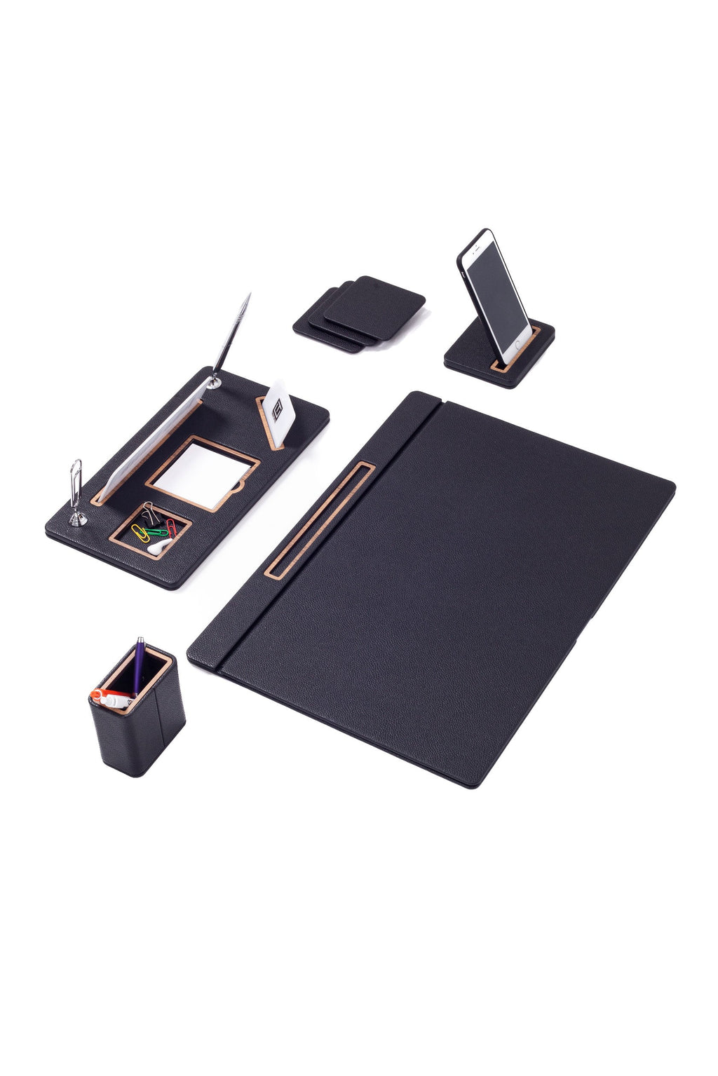 Royal Leather Desk Set 5 Piece Cover Model