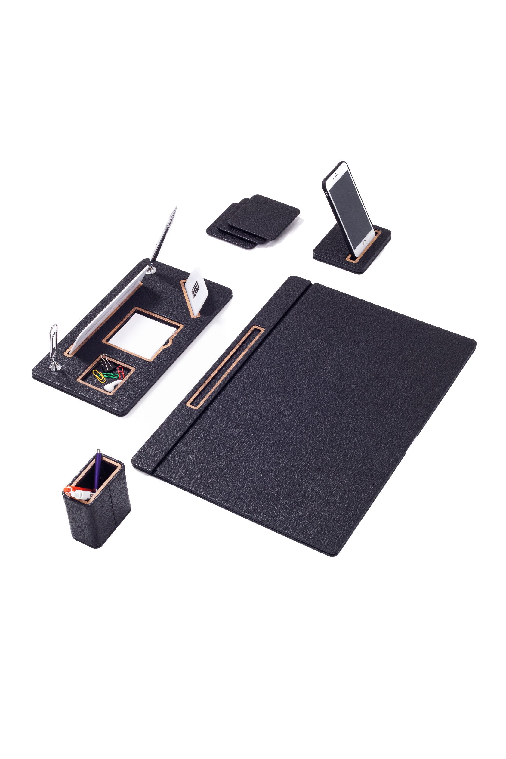 Royal Leather Desk Set 5 Piece Cover Model