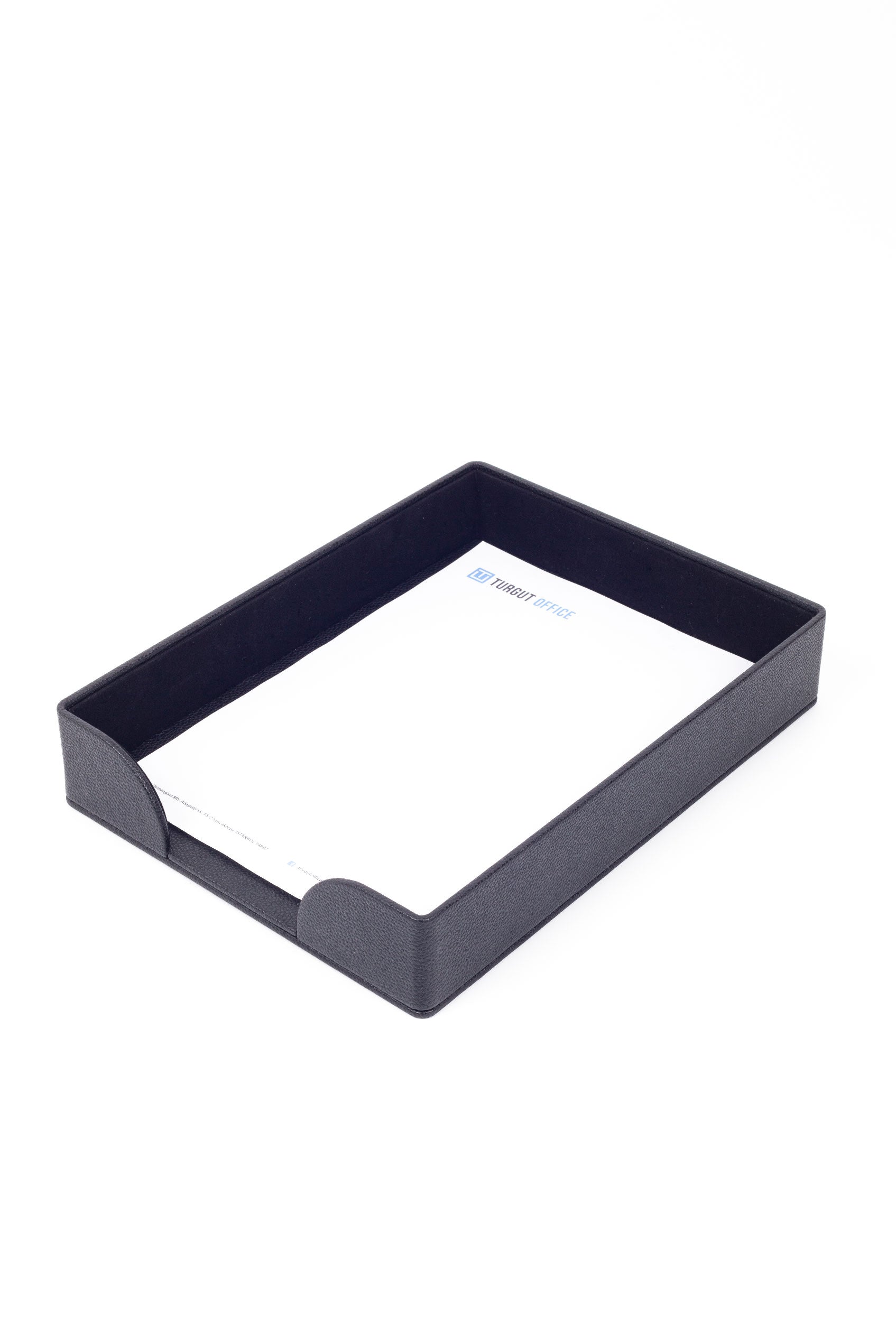 Felix Leather Desk Set Black 5 Pieces