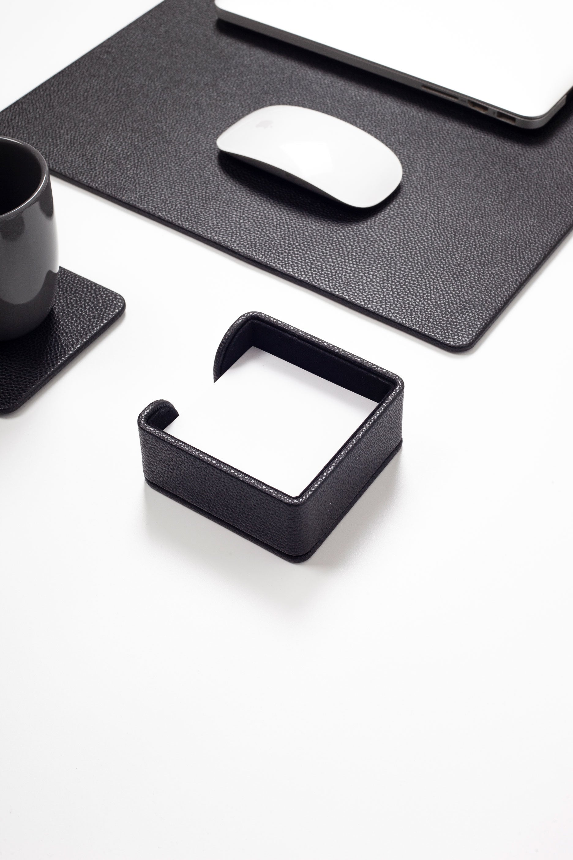 Felix Plus Leather Desk Set Black 7 Pcs