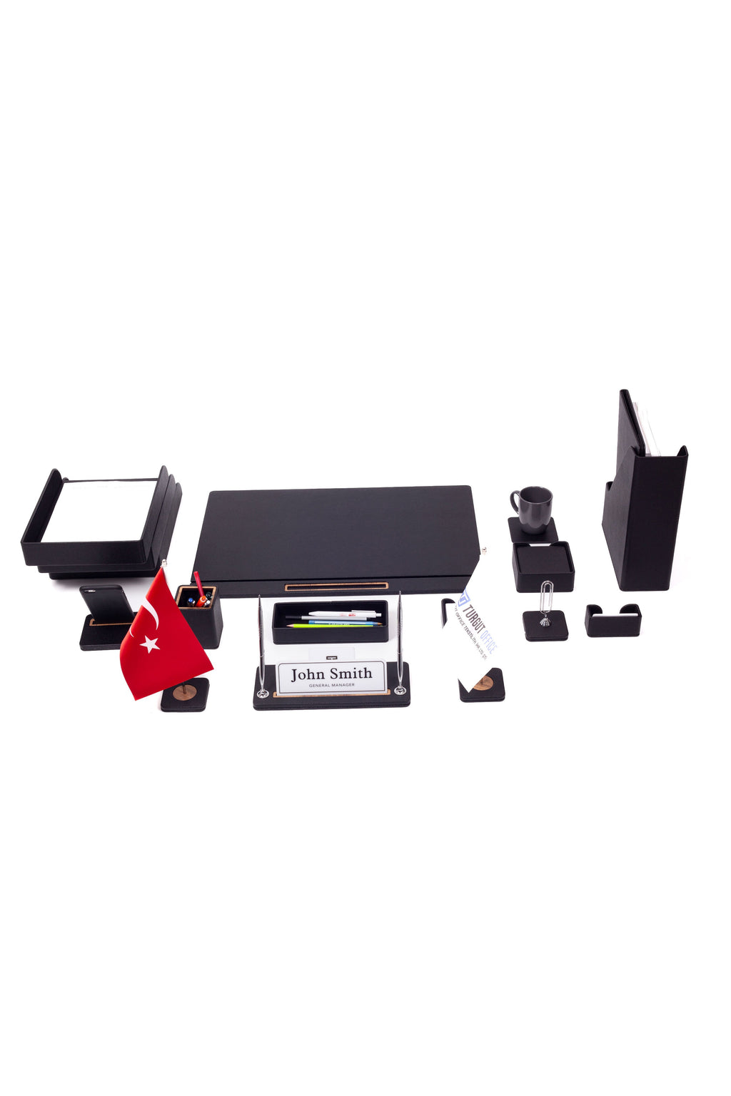 Capella Leather Desk Set Full Set