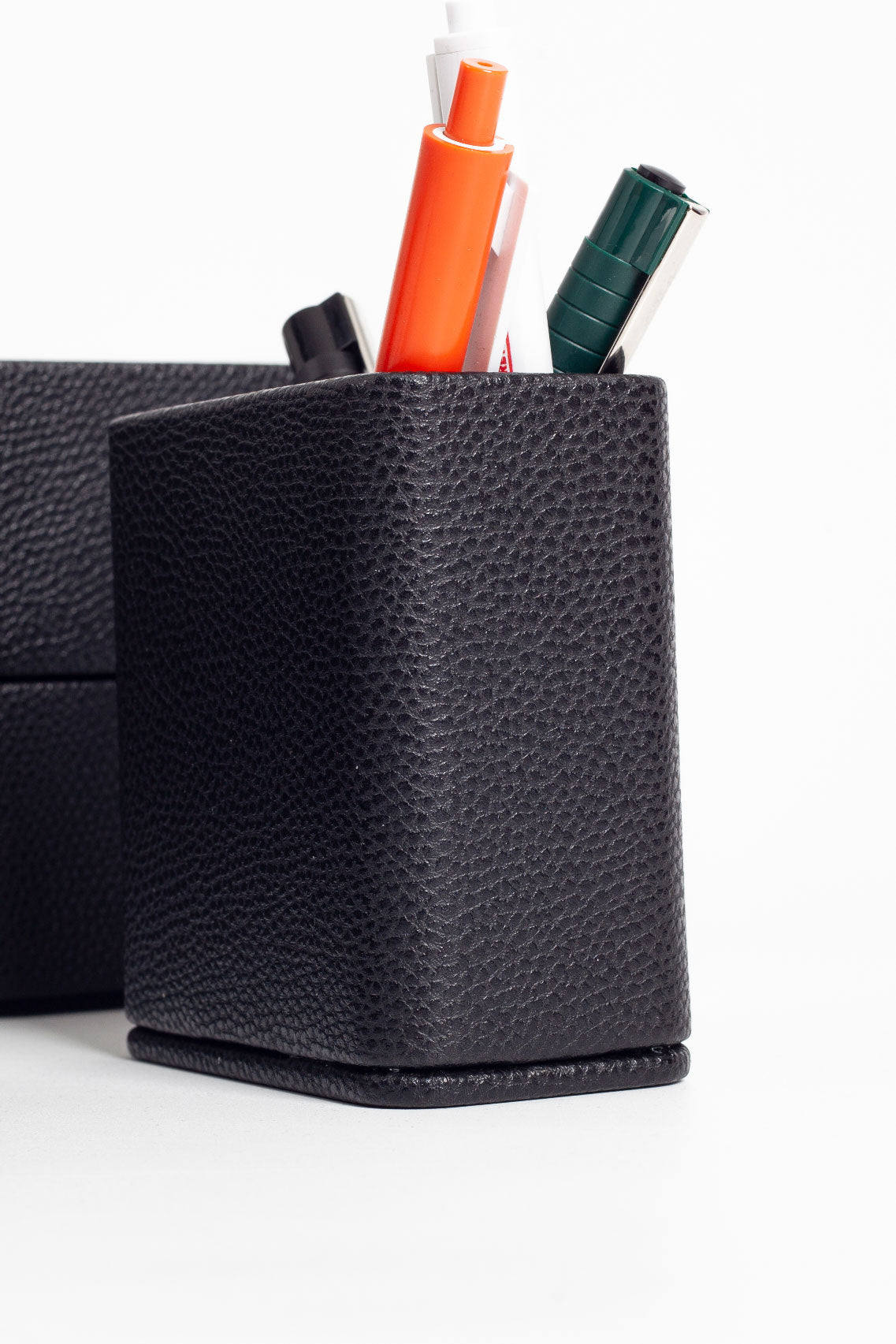 Felix Leather Desktop Set 5 Pieces Black