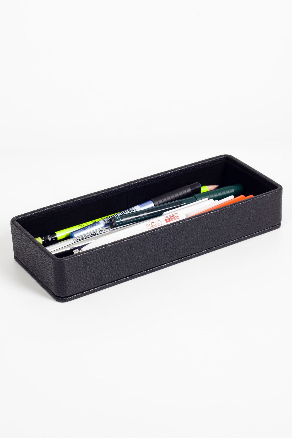 Felix Desktop Leather Organizer Set 4 Pieces Black
