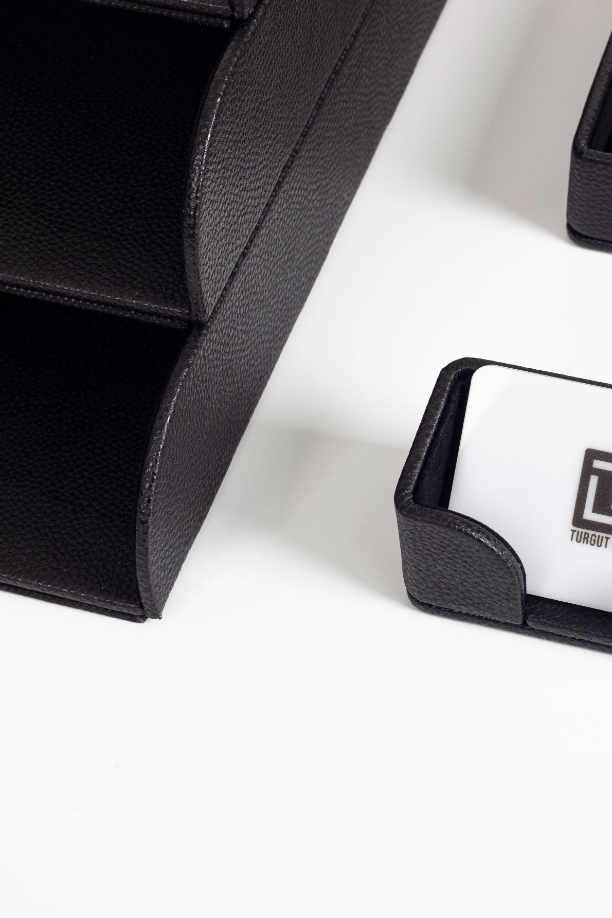 Felix Desktop Leather Organizer Set 7 Pieces Black