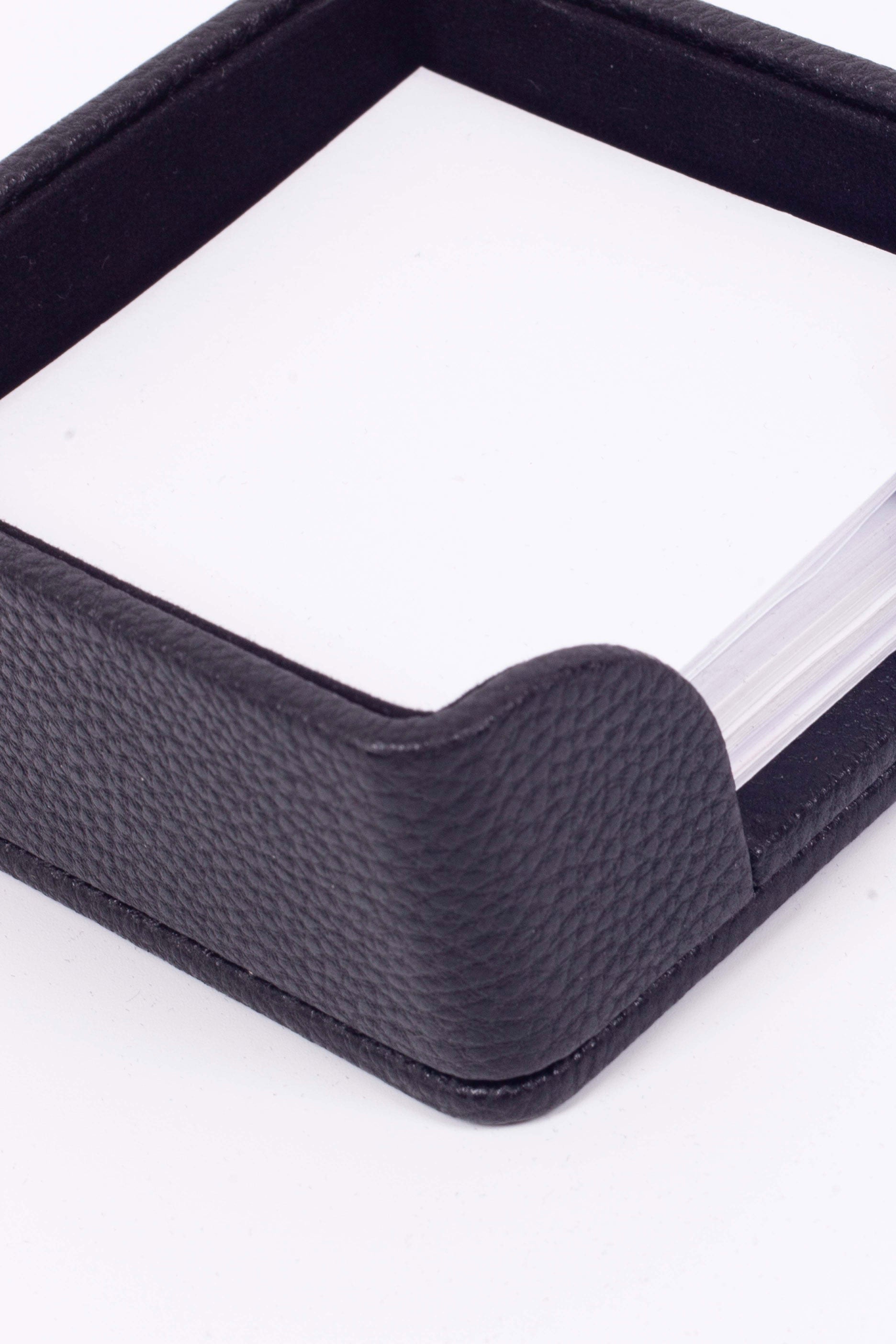 Felix Leather Notepad Black