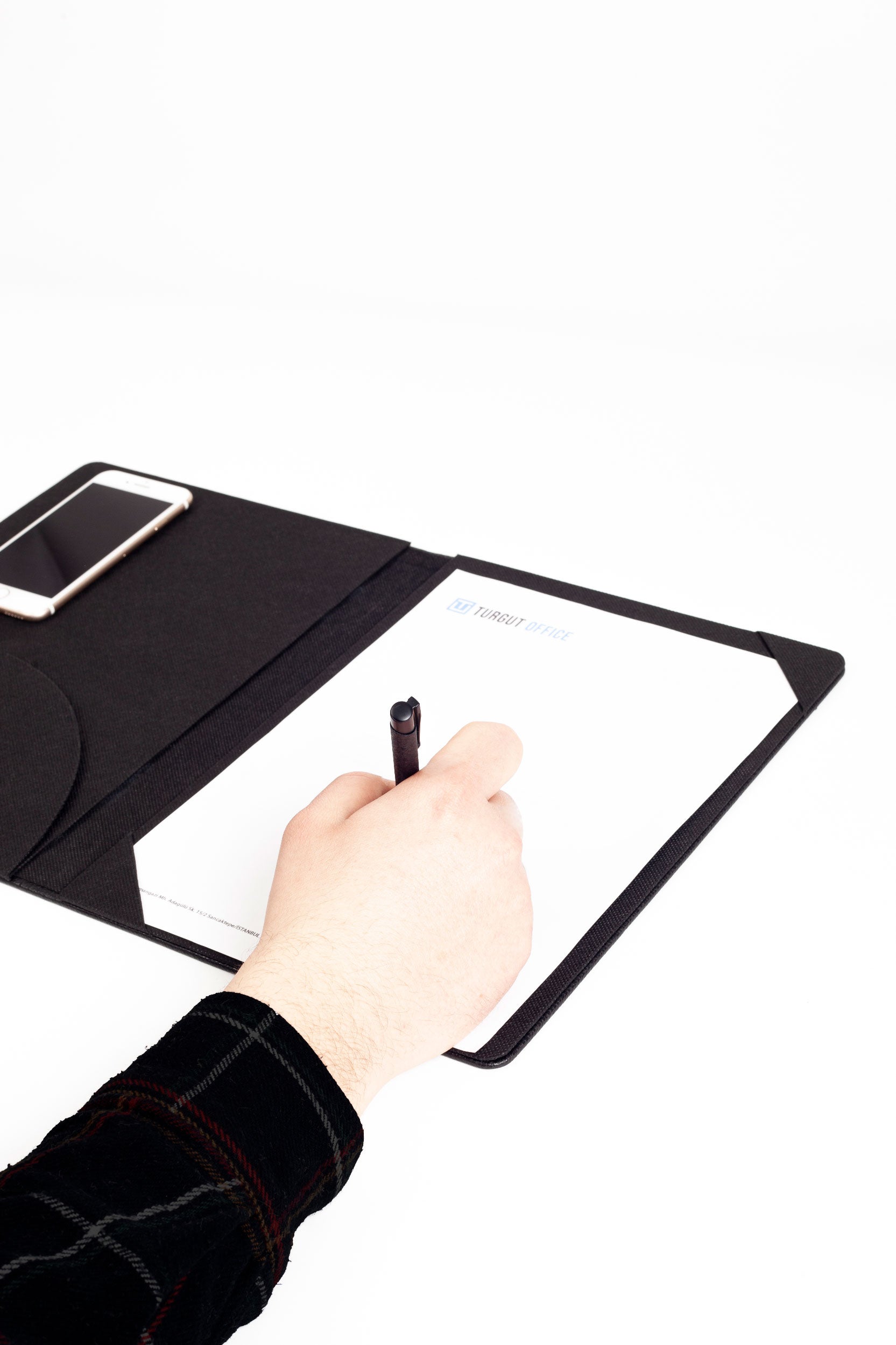 Leather Signature Desk Black - Signature Map - Signature File