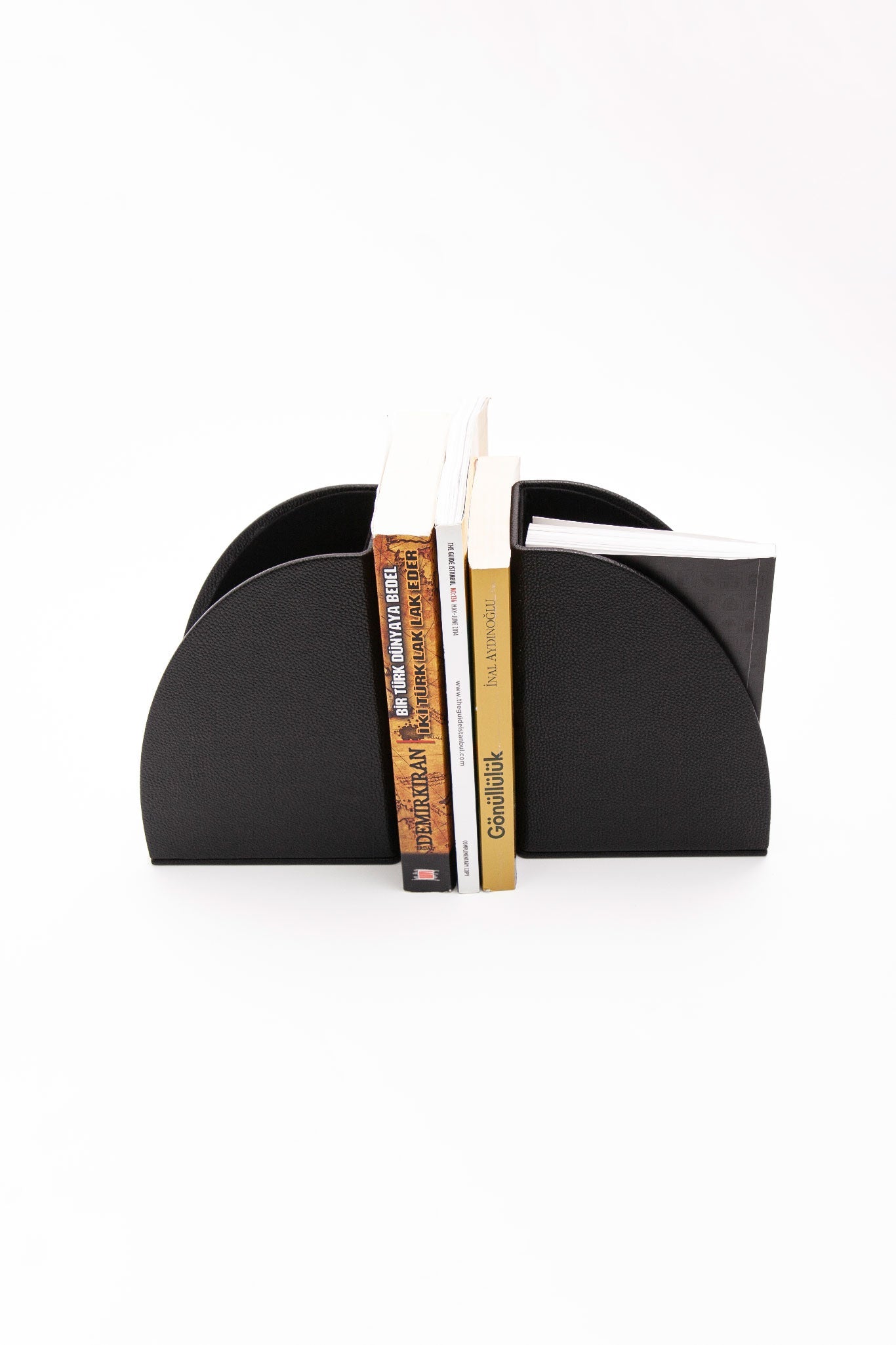Leather Book Holder Black