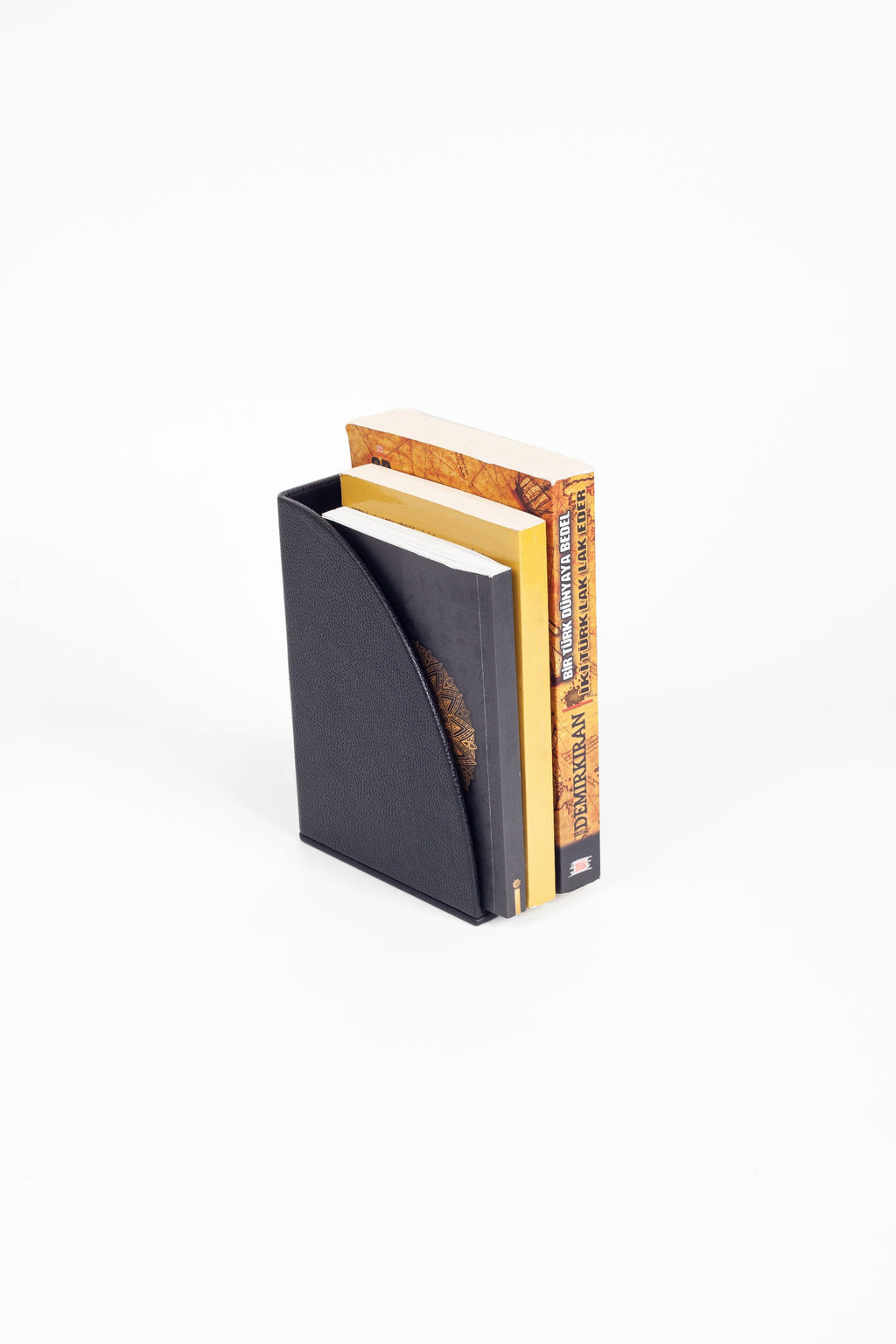 Leather Book Holder Black