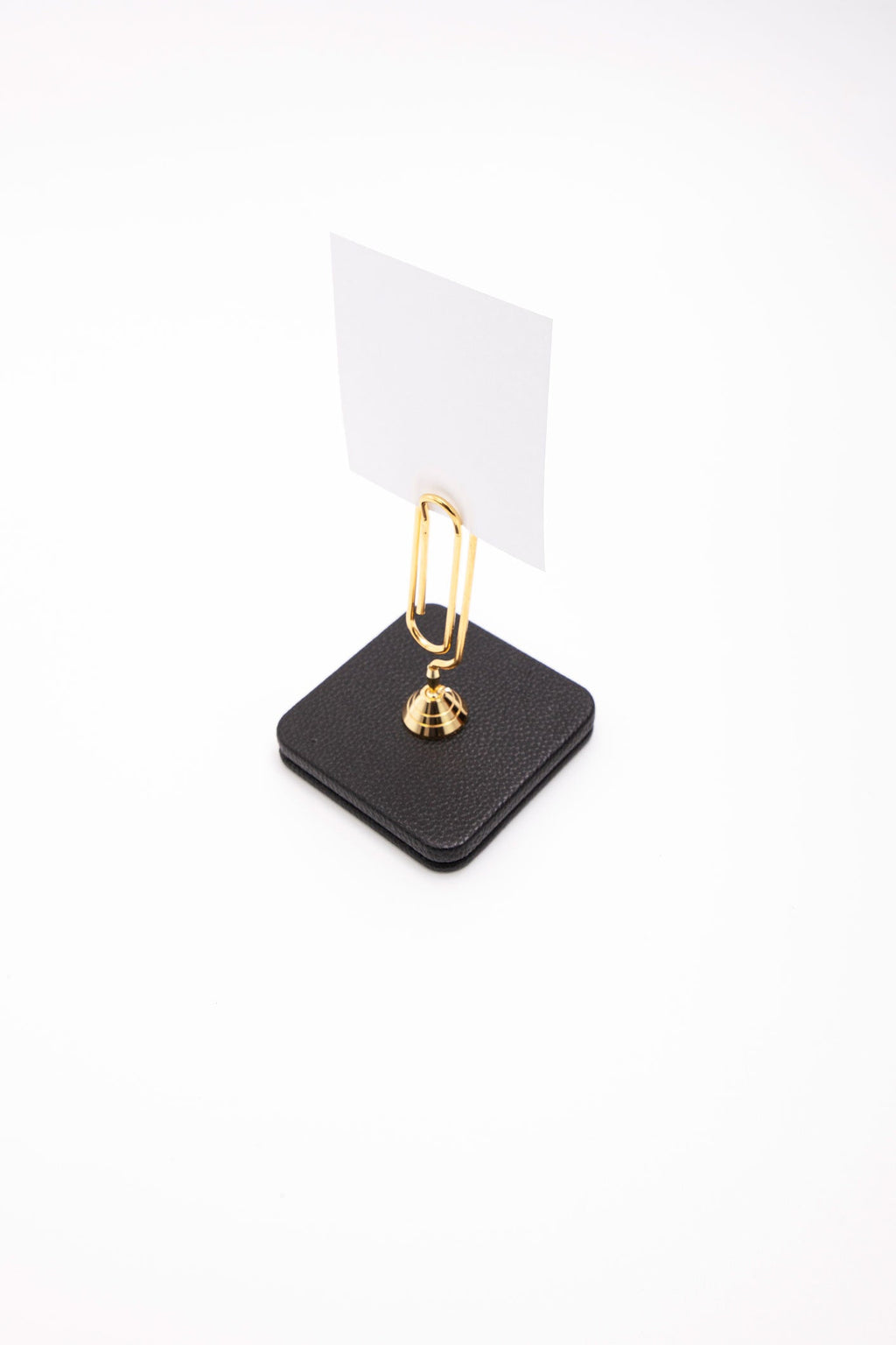 Leather Note Holder Gold Detailed