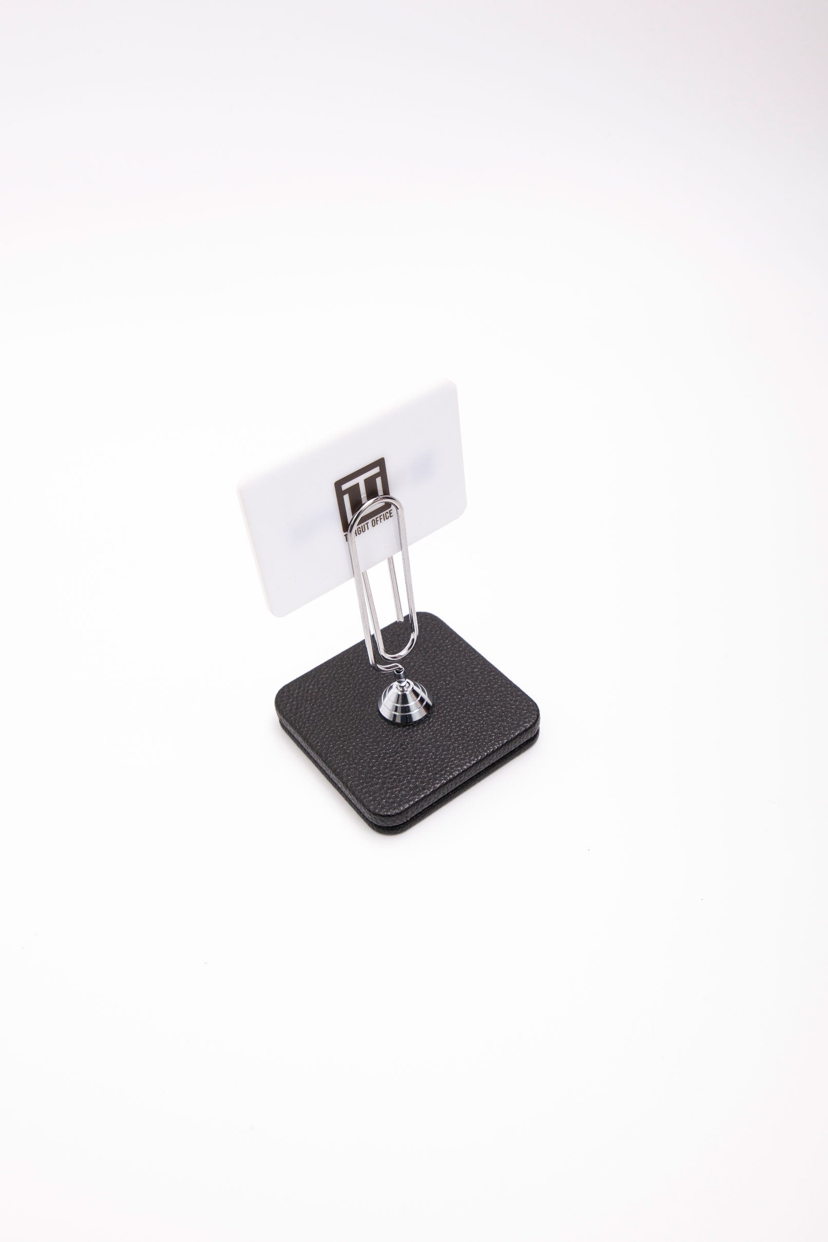 Leather Note Holder Chrome Detailed