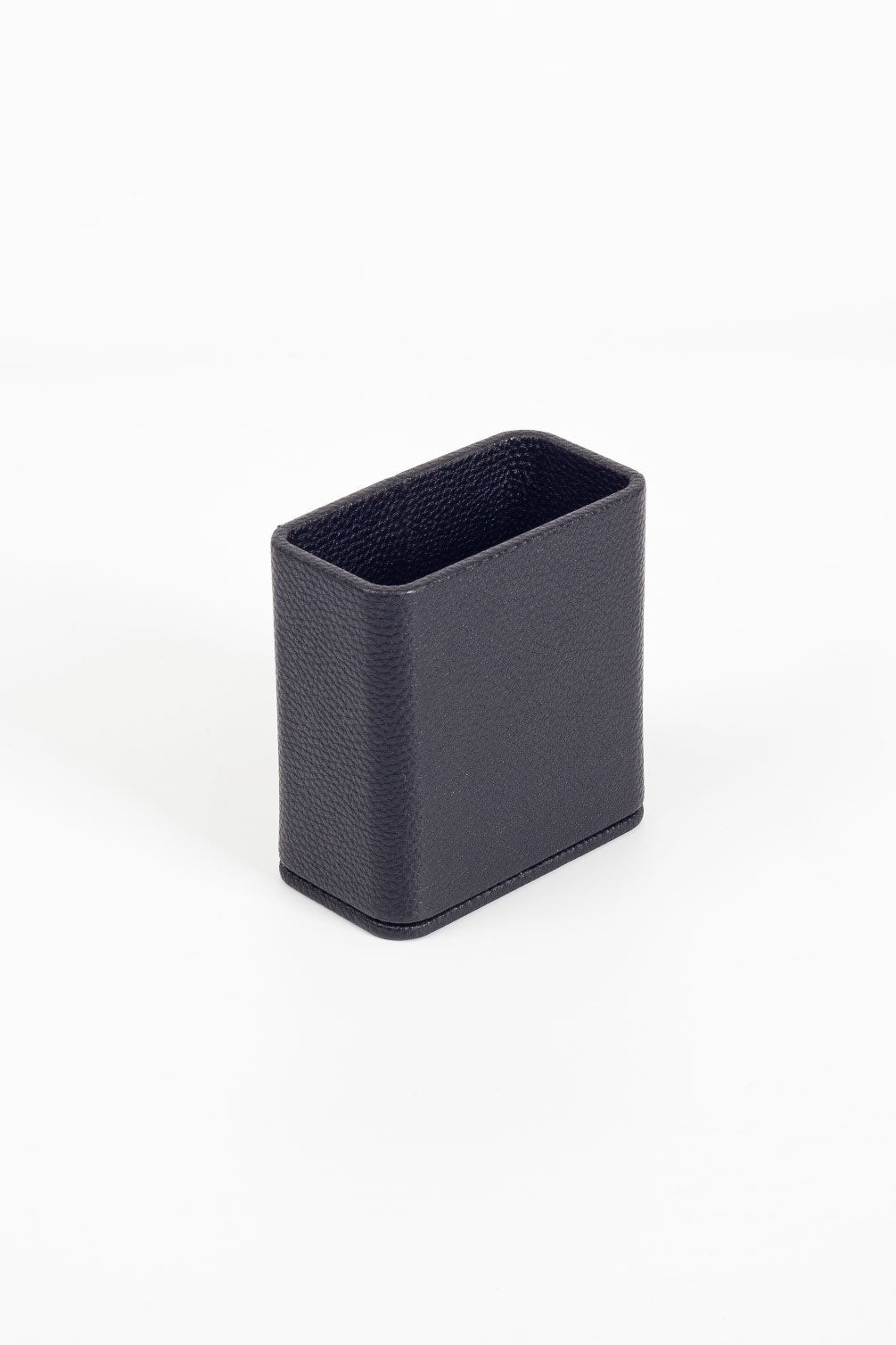 Desktop Leather Pen Holder Black