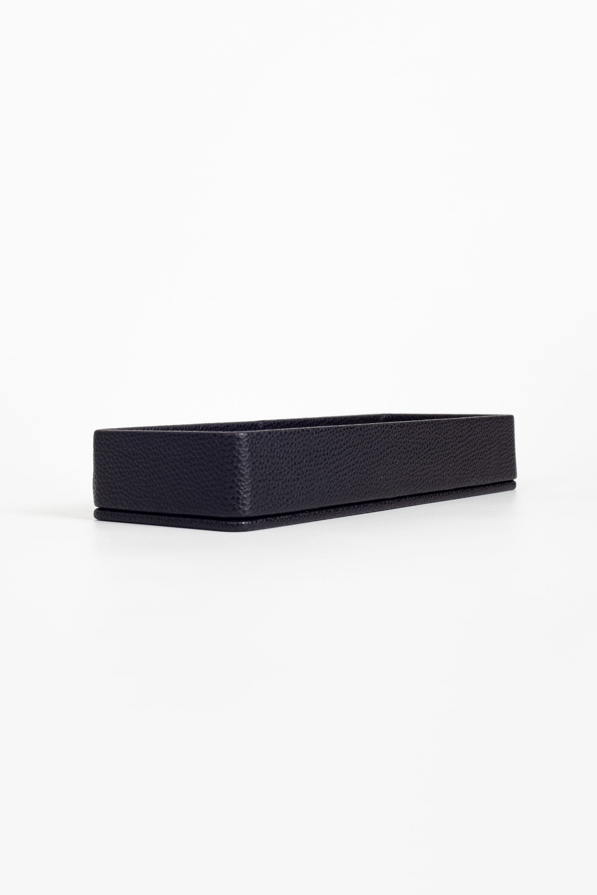 Felix Desktop Leather Horizontal Pencil Holder Black