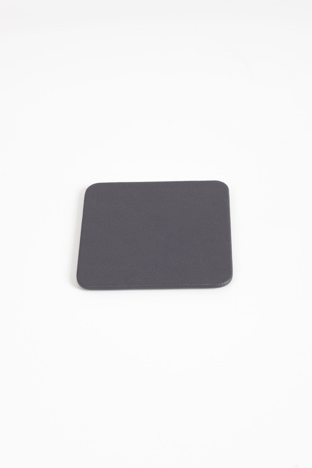 Leather Coaster Anthracite 1 Piece