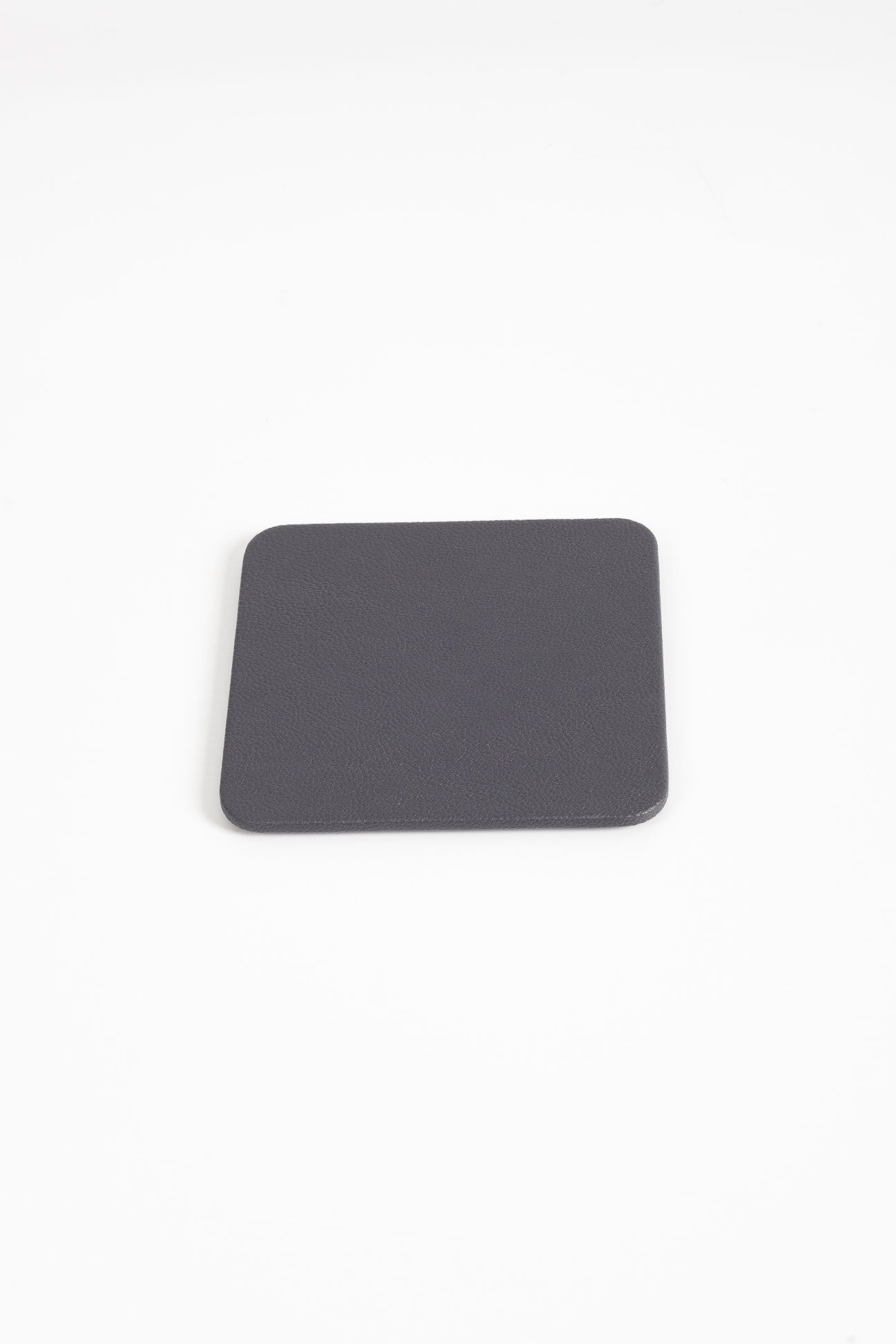 Leather Coaster Anthracite 1 Piece
