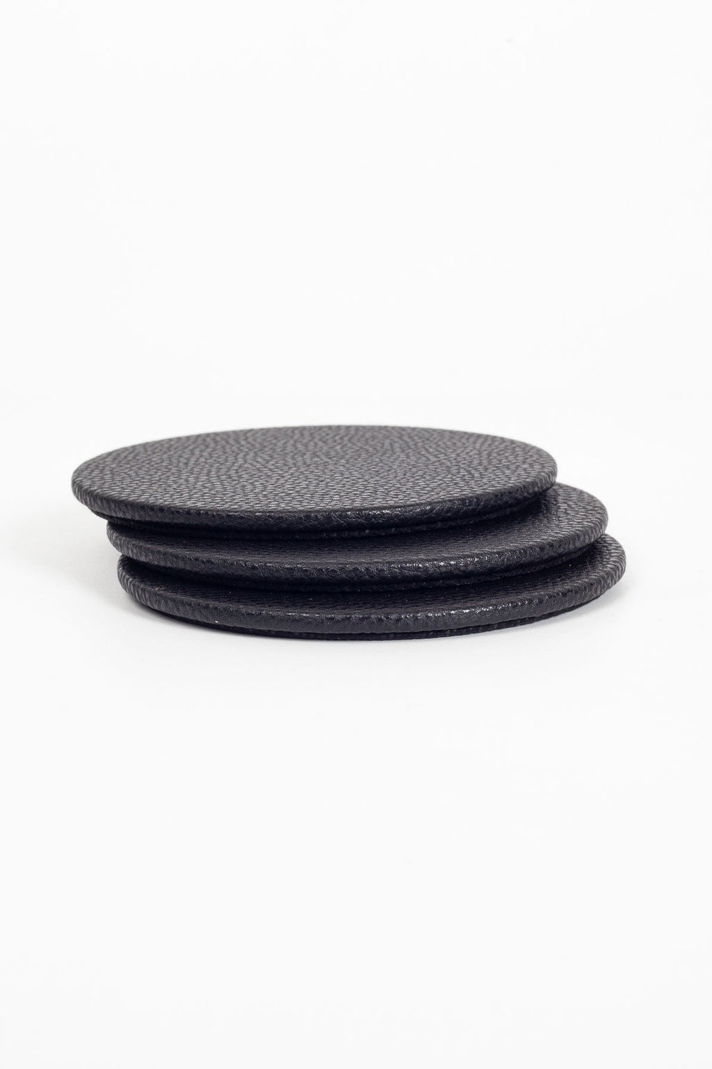Leather Oval Coaster 3 pcs
