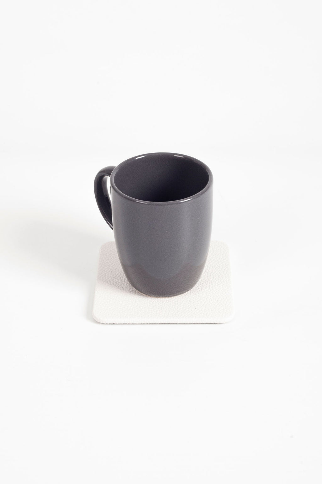 Leather Coaster White 3 Pieces