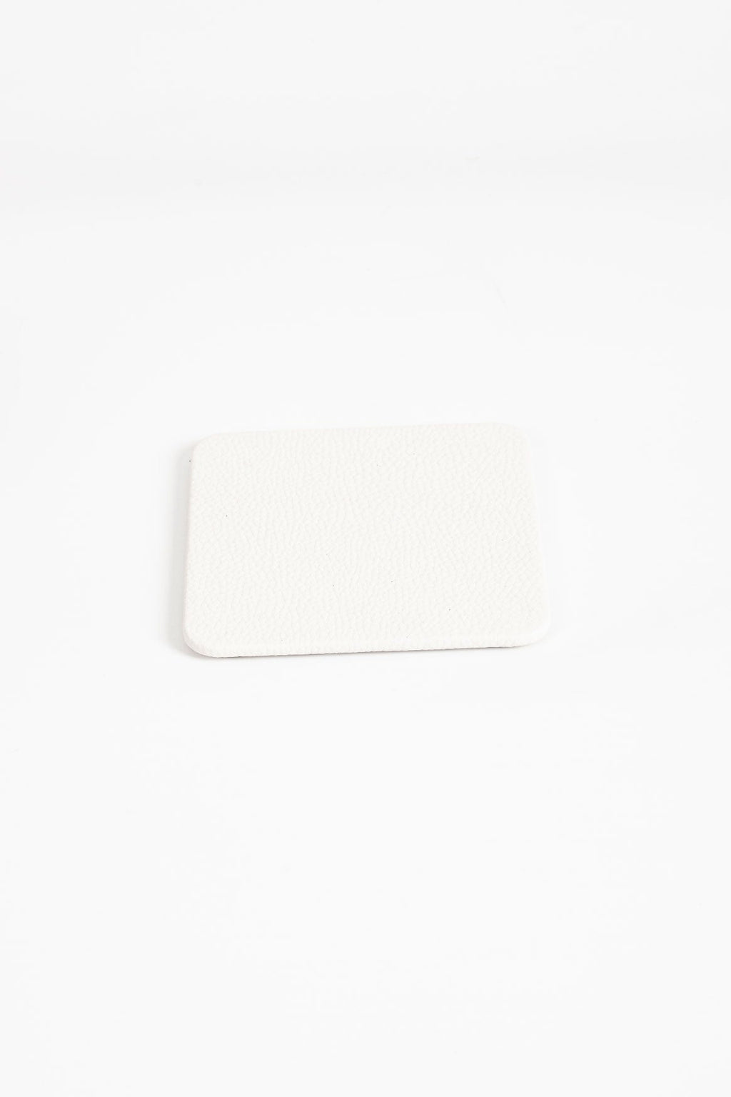 Leather Coaster White 3 Pieces