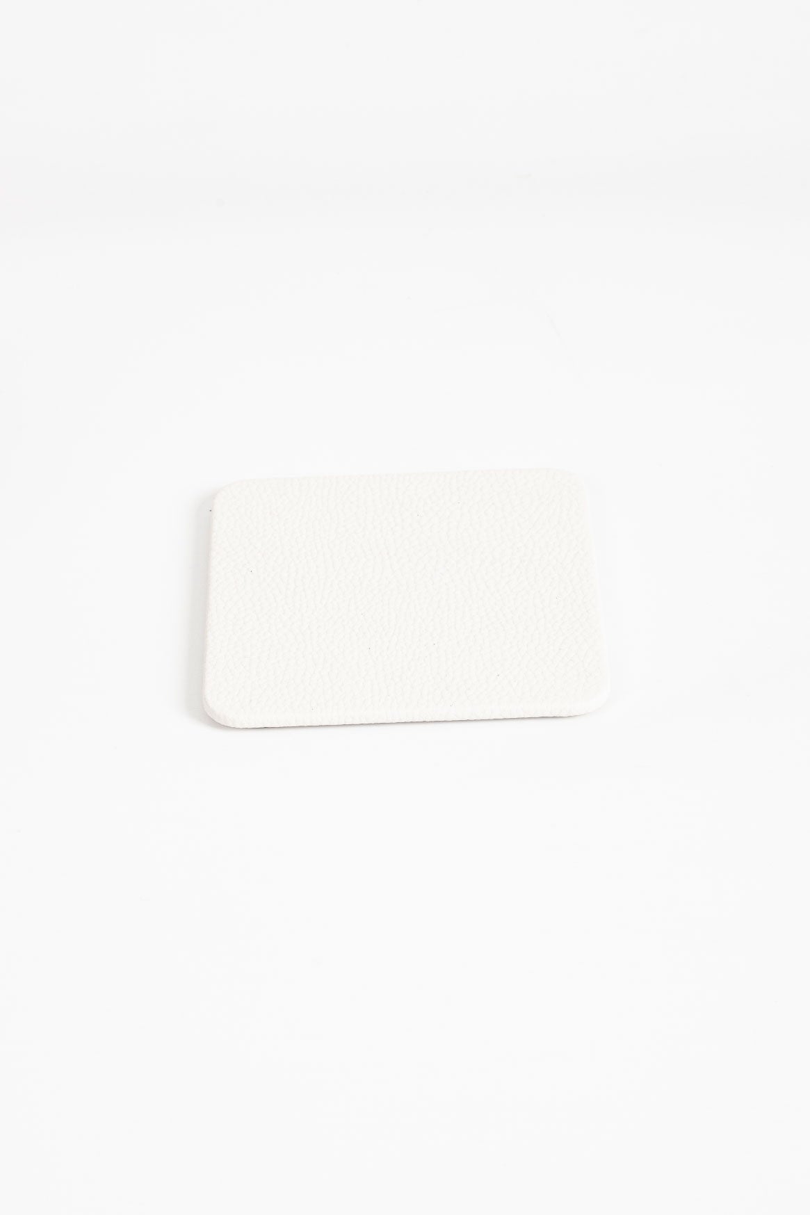 Leather Coaster White 3 Pieces